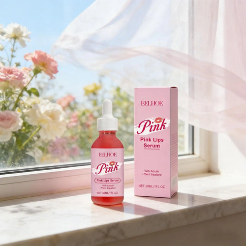 Pink Lips Serum Moisturizing Lip Brightening for Dark Lips Removal Smooth Lip Exfoliator Dead Skin Remover Lip Plumping Serum