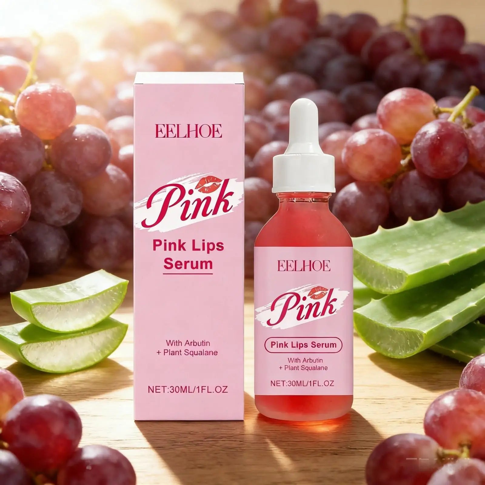 Pink Lips Serum Moisturizing Lip Brightening for Dark Lips Removal Smooth Lip Exfoliator Dead Skin Remover Lip Plumping Serum